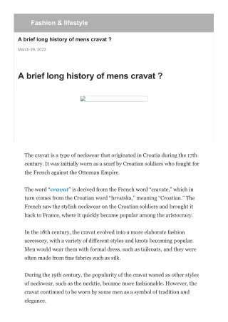 a-brief-long-history-of-mens-cravat