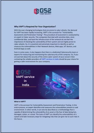 Why VAPT is Required for Your Organization?