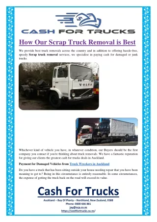 How Our Scrap Truck Removal is Best