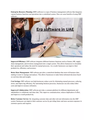 enterprise resource planning erp software