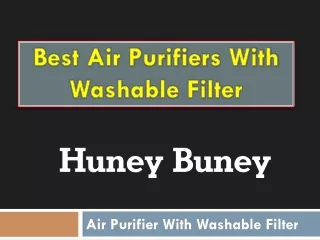 best air purifiers with washable filter