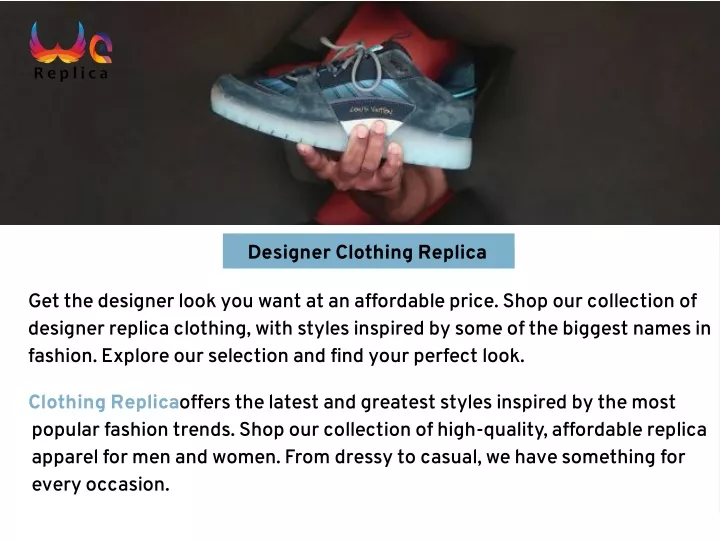 designer clothing replica