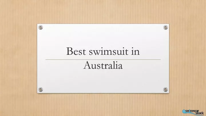 best swimsuit in australia