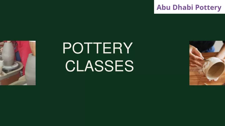 pottery classes