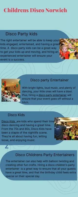 childrens disco norwich