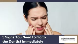 Signs That You Need to Go To The Dentist Immediately