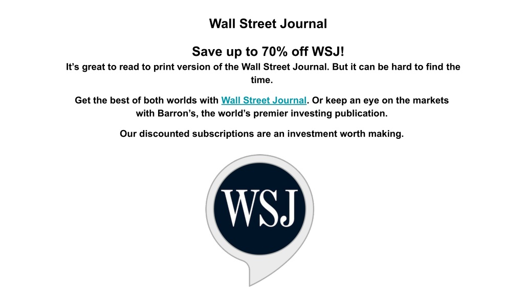 PPT wall street journal PowerPoint Presentation, free download ID