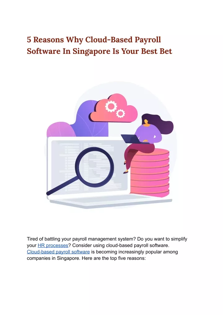 5 reasons why cloud based payroll software