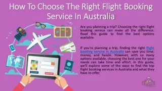 Flight booking service in Australia
