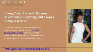 Personal Development Coaching to Unlock Your Potential