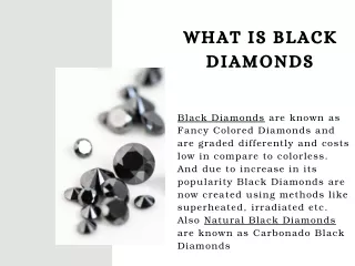Everything about Black Diamonds