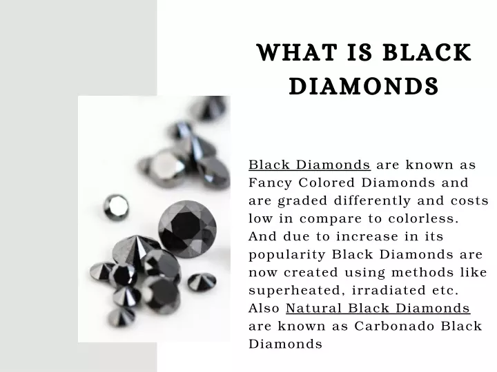 what is black diamonds