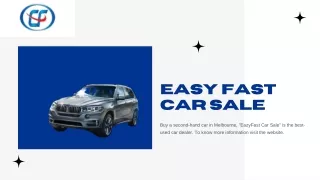 Top Deals on Used Cars: Car Sale in Melbourne – Eazy Fast Car Sale