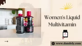 Order The Finest Multivitamin For Women From Dandely