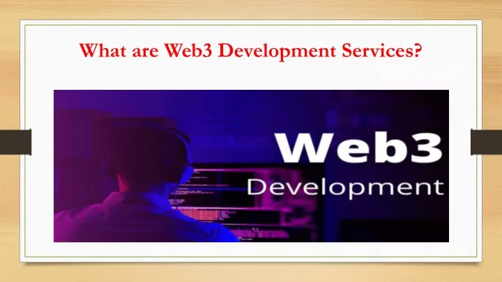 what are web3 development services