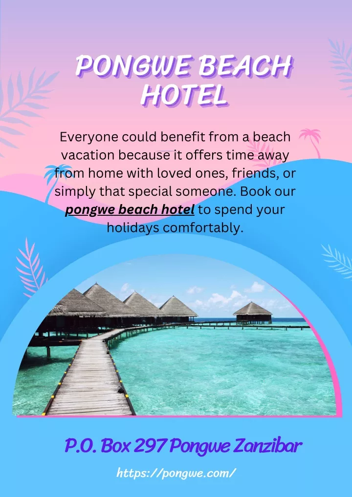 pongwe beach hotel