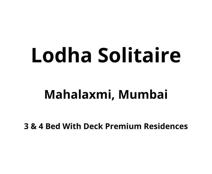 lodha solitaire