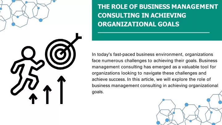the role of business management consulting in achieving organizational goals