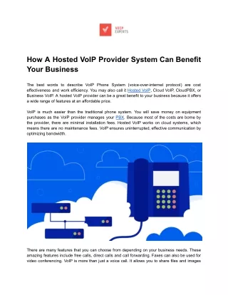How A Hosted VoIP Provider System Can Benefit Your Business