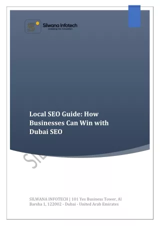 Silwana Infotech Local SEO Guide How Businesses Can Win With Dubai SEO