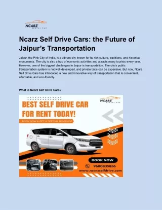 ncarz self drive cars the future of jaipur
