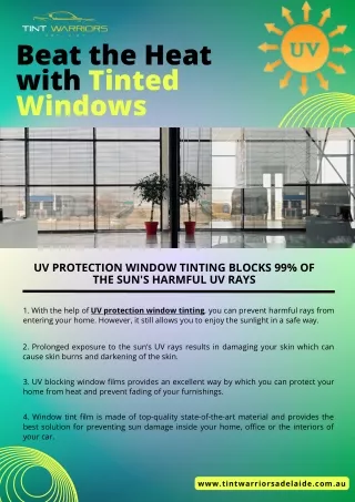 Beat the Heat With Tinted Windows