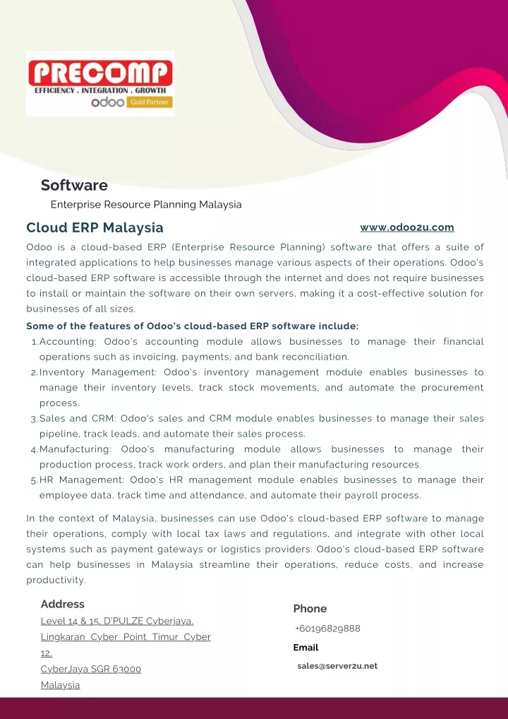 software enterprise resource planning malaysia