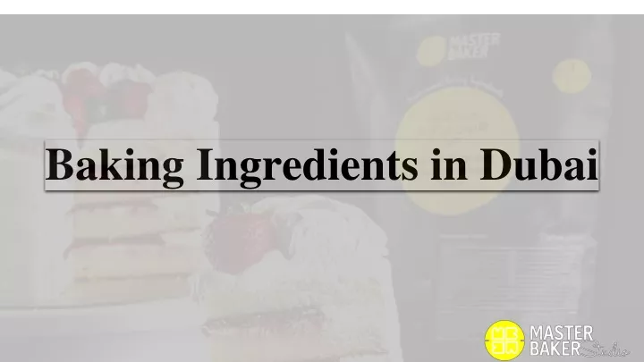 baking ingredients in dubai