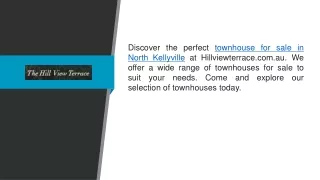 Townhouse For Sale In North Kellyville  Hillviewterrace.com.au