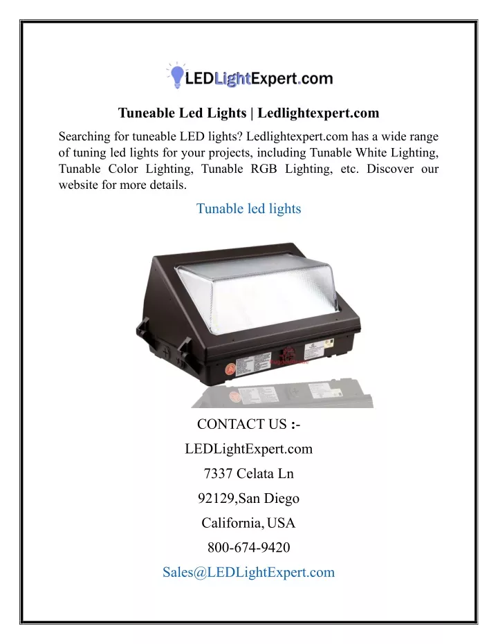 tuneable led lights ledlightexpert com