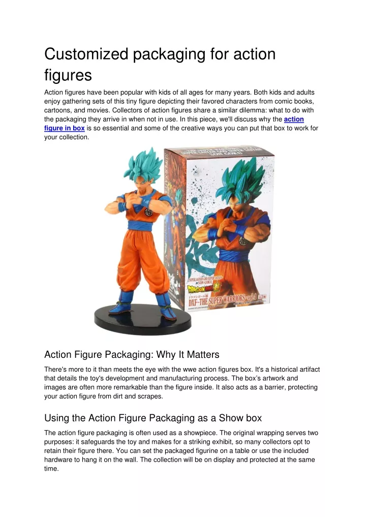 customized packaging for action figures