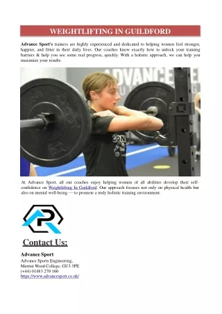 weightlifting in guildford