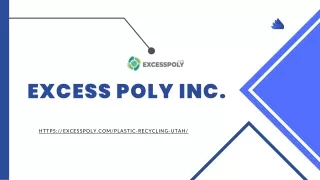 Utah Plastic Recycling | Excesspoly.com