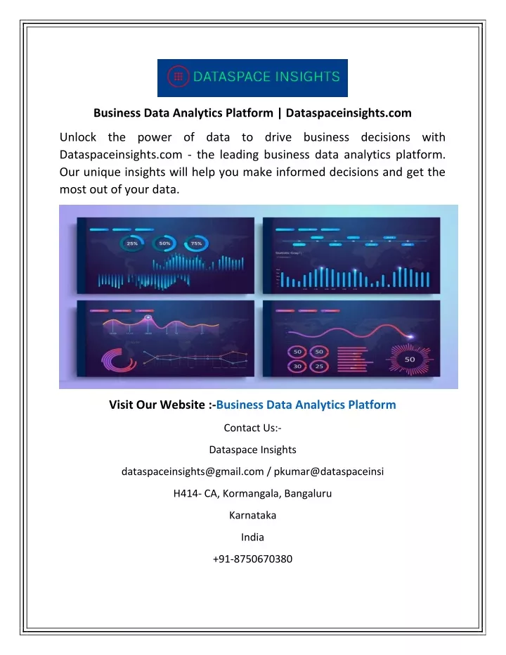 business data analytics platform