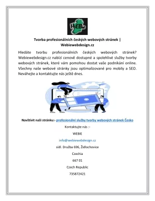 Tvorba profesionálních českých webových stránek  Webiewebdesign.cz
