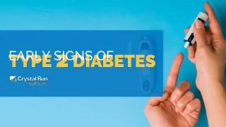 Early Signs of Type 2 Diabetes