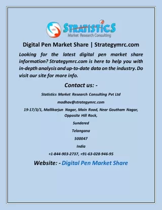 digital pen market share strategymrc com