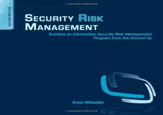 PDF Security Risk Management: Building an Information Security Risk Management P
