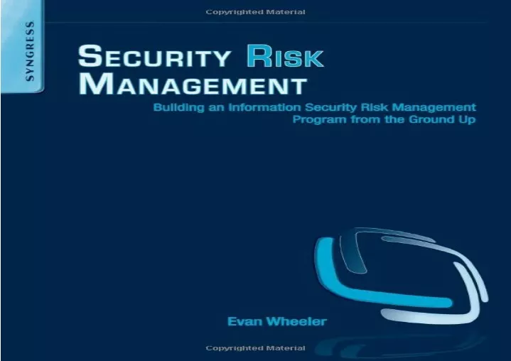 PPT - PDF Security Risk Management: Building An Information Security ...