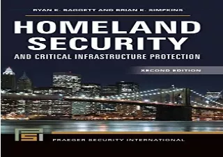 PDF Homeland Security and Critical Infrastructure Protection (Praeger Security I
