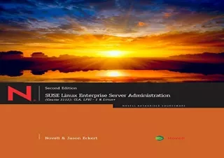 (PDF BOOK) SUSE Linux Enterprise Server Administration (Course 3112): CLA, LPIC