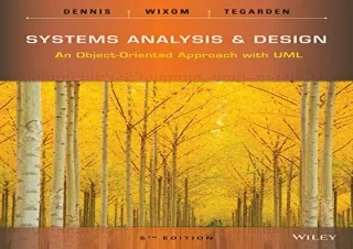 PDF Systems Analysis and Design: An Object-Oriented Approach with UML free