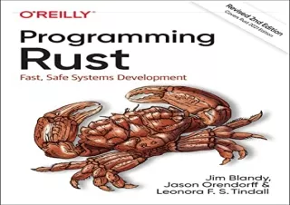 [DOWNLOAD PDF] Programming Rust: Fast, Safe Systems Development android