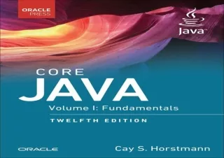 PDF Core Java: Fundamentals, Volume 1 (Oracle Press Java) android