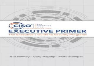 (PDF BOOK) CISO Desk Reference Guide Executive Primer: The Executive’s Guide to