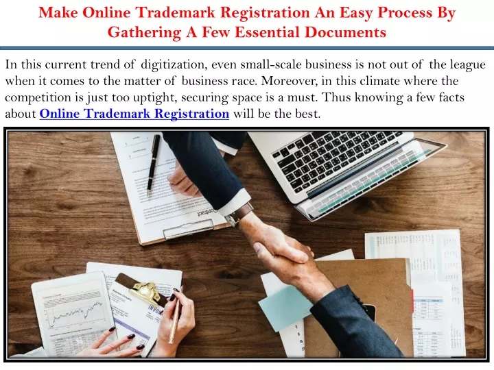 make online trademark registration an easy