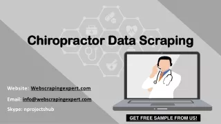 chiropractor data scraping