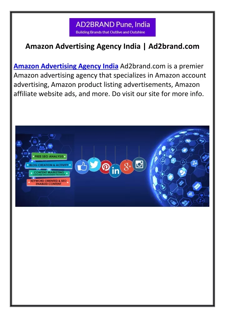 amazon advertising agency india ad2brand com