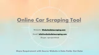 online car scraping tool