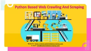python based web crawling and scraping
